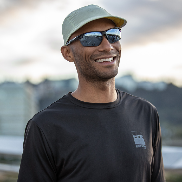 Contender, Matte Black + Polarized Silver Mirror Lens, hi-res