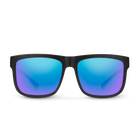 Quiver, Matte Black + Polarized Blue Mirror Lens, hi-res