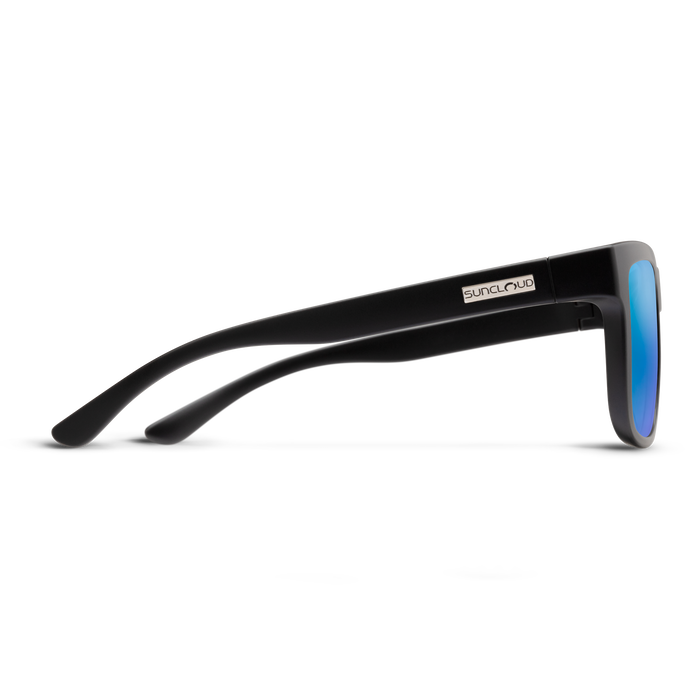 Quiver, Matte Black + Polarized Blue Mirror Lens, hi-res