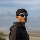 Rambler, Matte Black + Polarized Blue Mirror Lens, hi-res