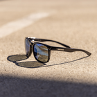 Hundo, Black + Polarized Blue Mirror Lens, hi-res